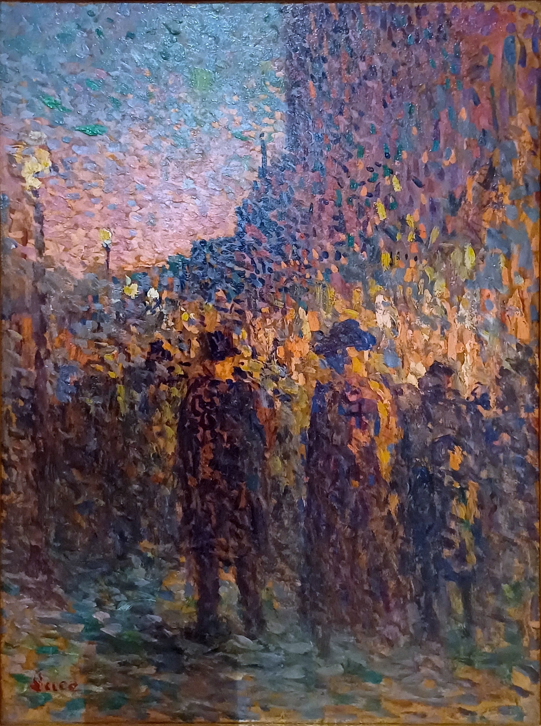 Paris, les boulevards, la nuit - Maximilien Luce