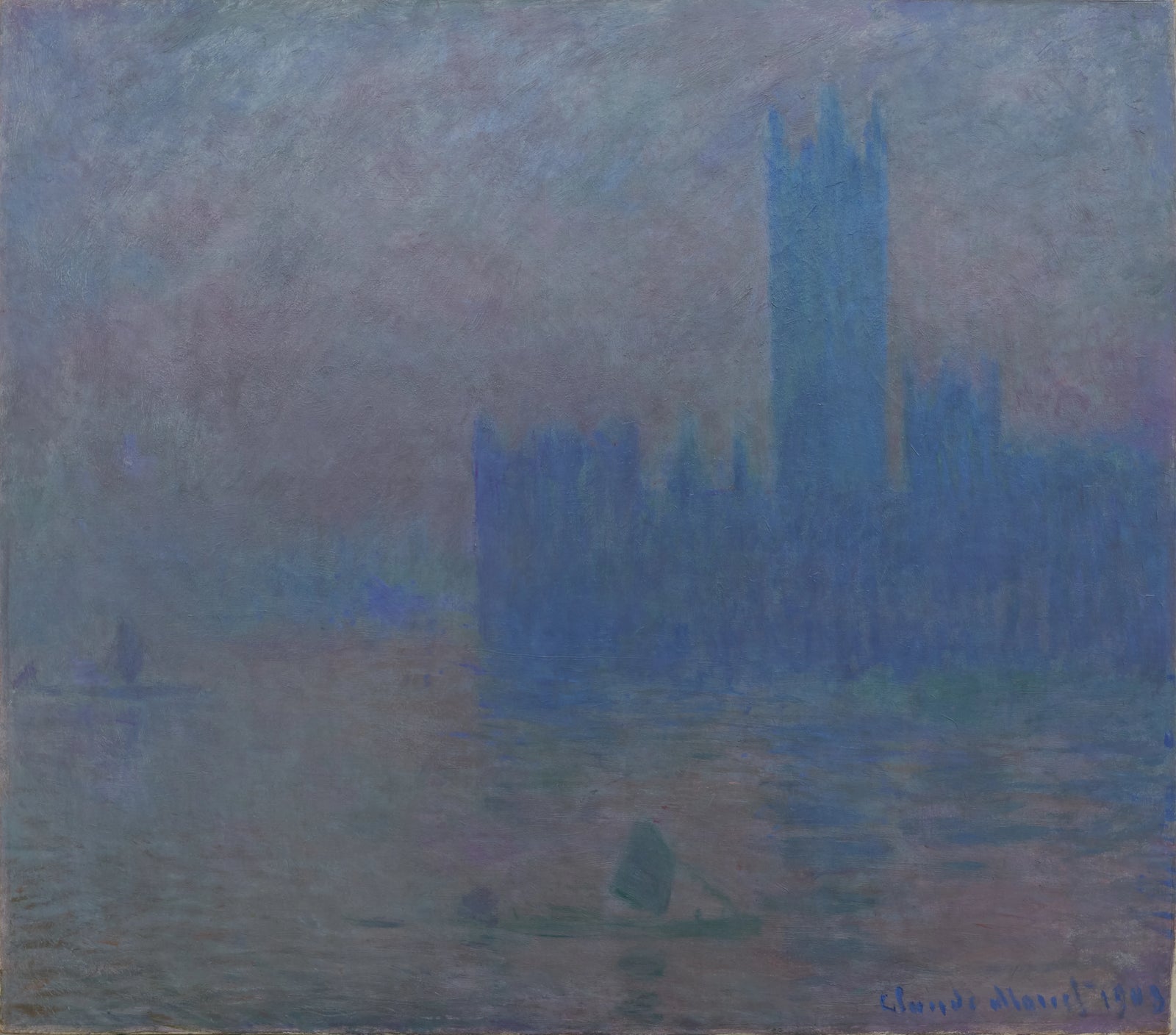 Le Parlement de Londres, effet de brouillard – Claude Monet