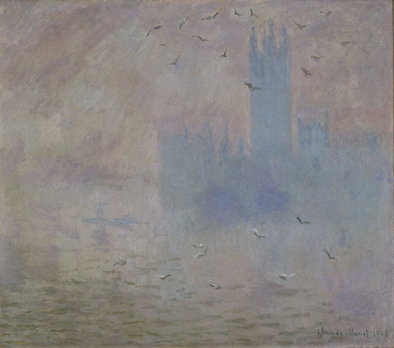 Le Parlement, les mouettes W1612 – Claude Monet