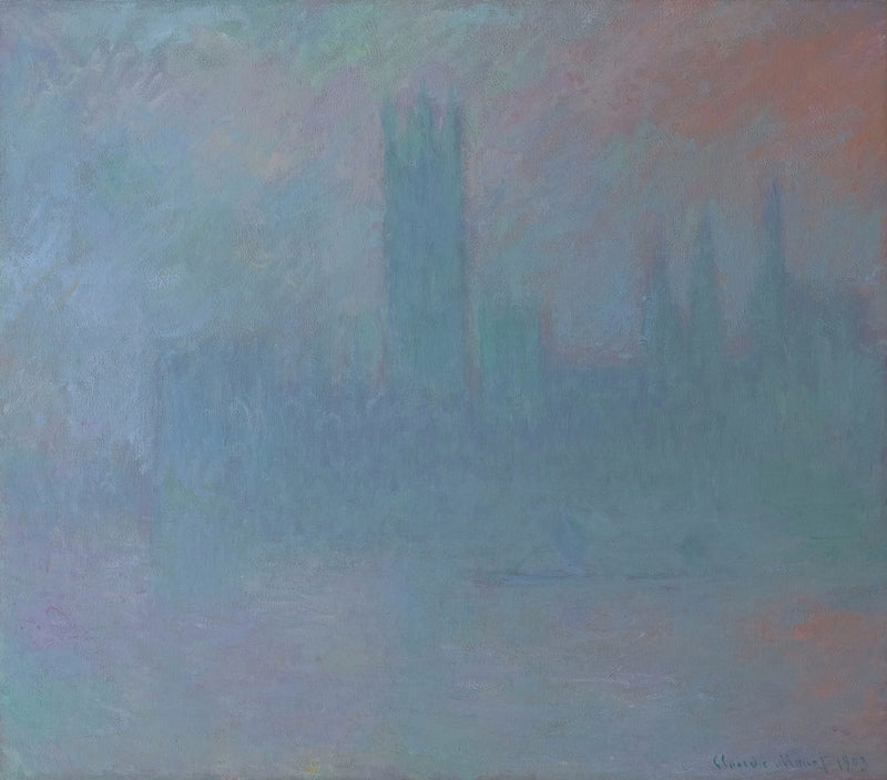 Le Parlement, symphonie en bleu W1601 – Claude Monet