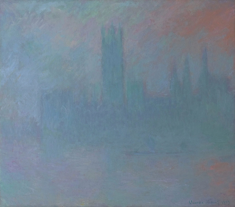 Le Parlement, symphonie en bleu W1601 – Claude Monet