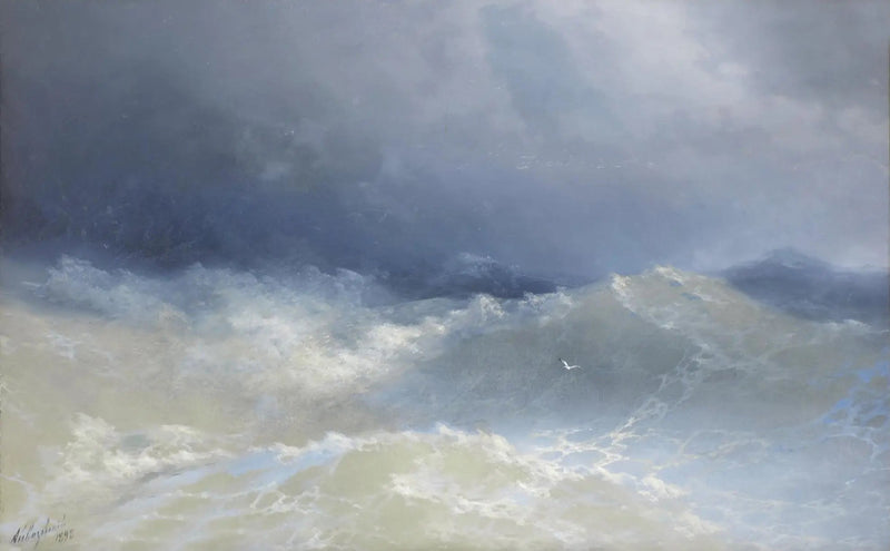 Parmi les vagues - Ivan Aïvazovski