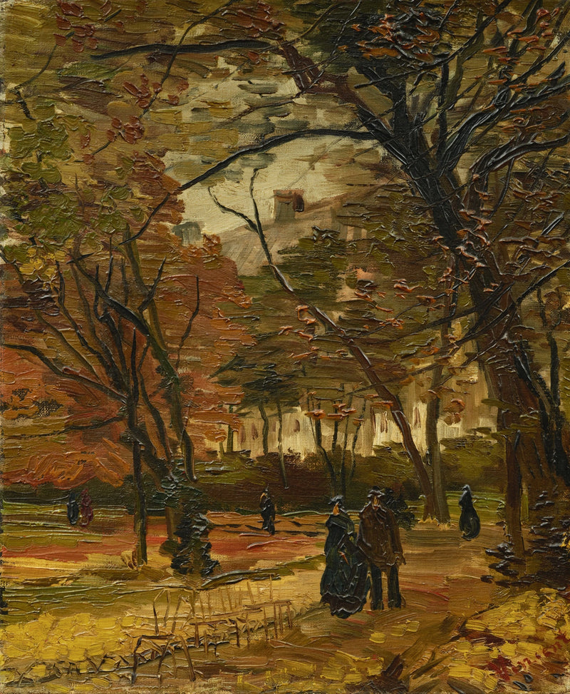 Promeneurs dans un parc à Paris, F224 – Van Gogh