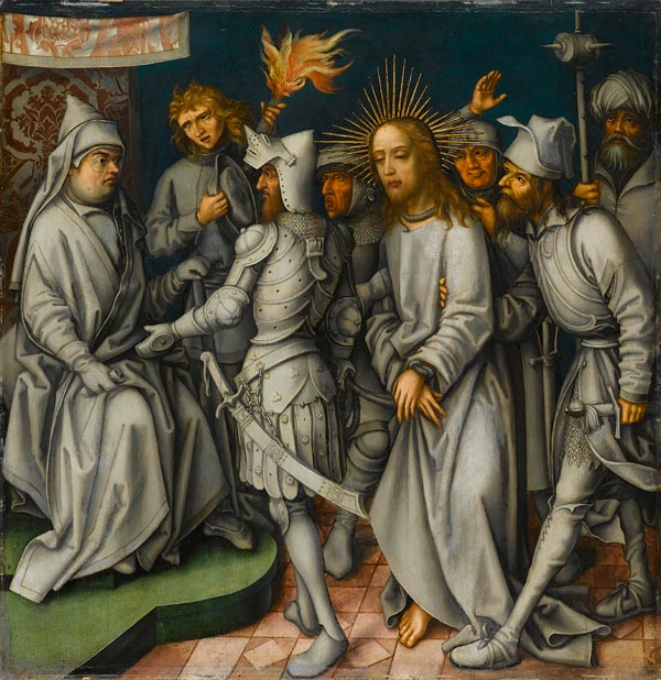 Passion grise : Le Christ devant le grand prêtre - Hans Holbein the Elder
