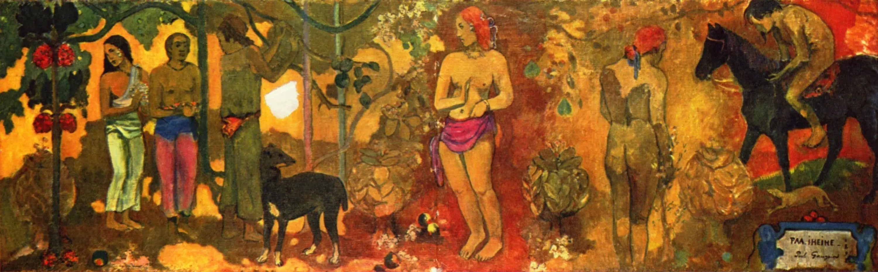 Pastorale tahitienne - Paul Gauguin image 1 copie peinte à la main à l’huile