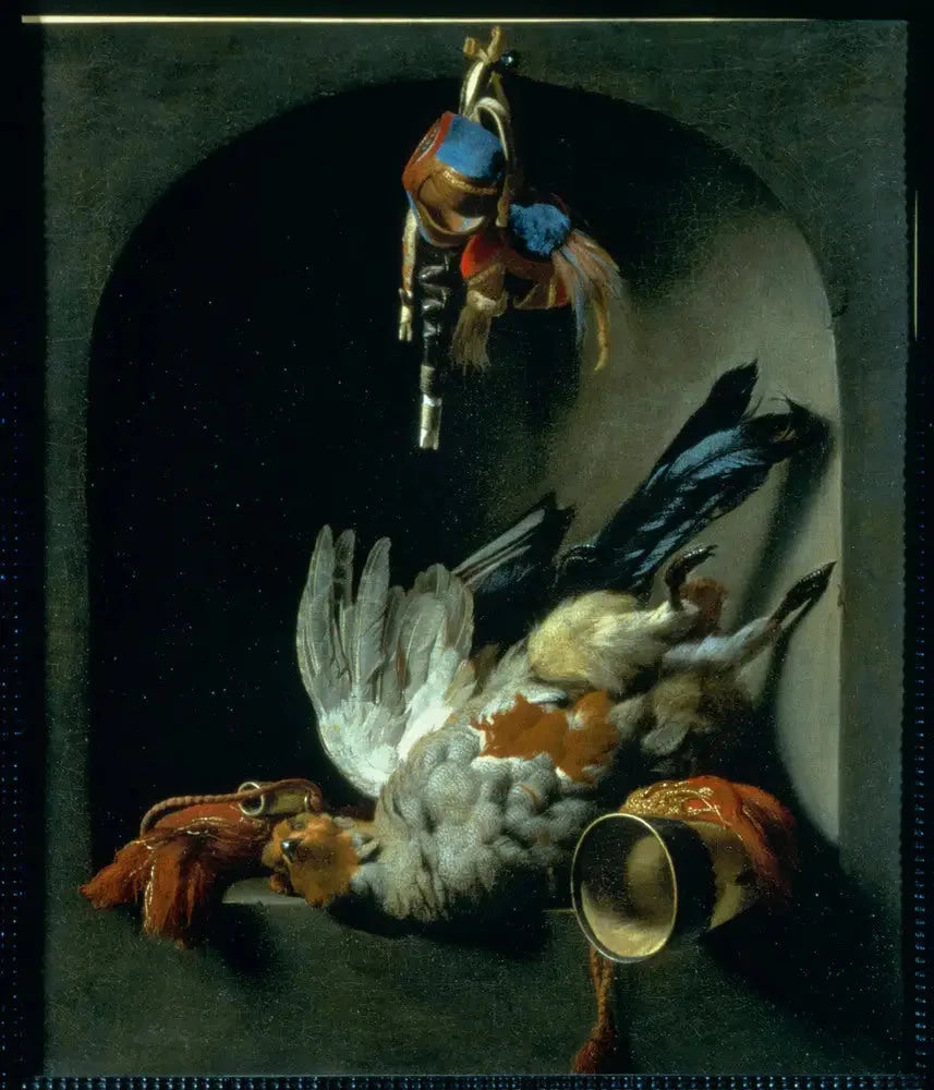 Patrijs in nis - Melchior de Hondecoeter