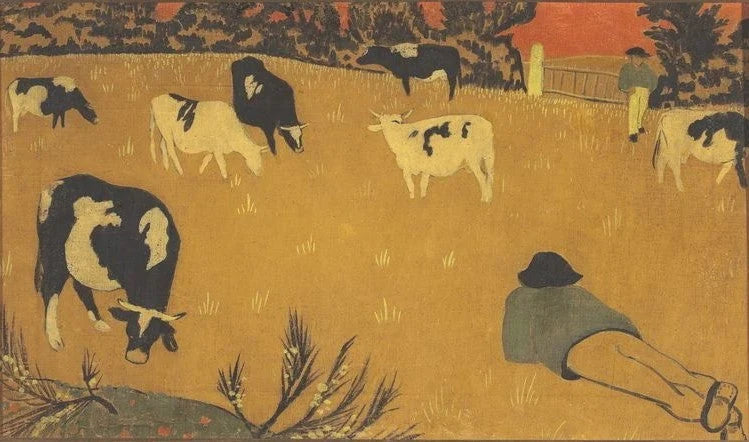 Deux vachers dans la prairie - Paul Sérusier