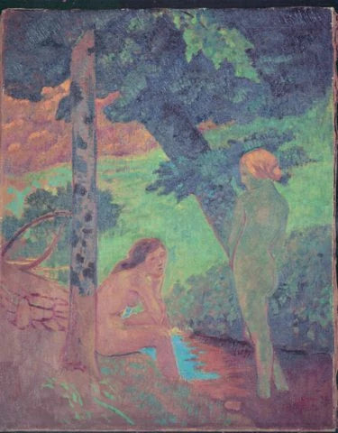 Deux jeunes filles au bain, peinture de Paul Sérusier