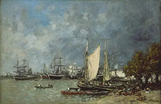 Paysage à Bordeaux - Eugène Boudin