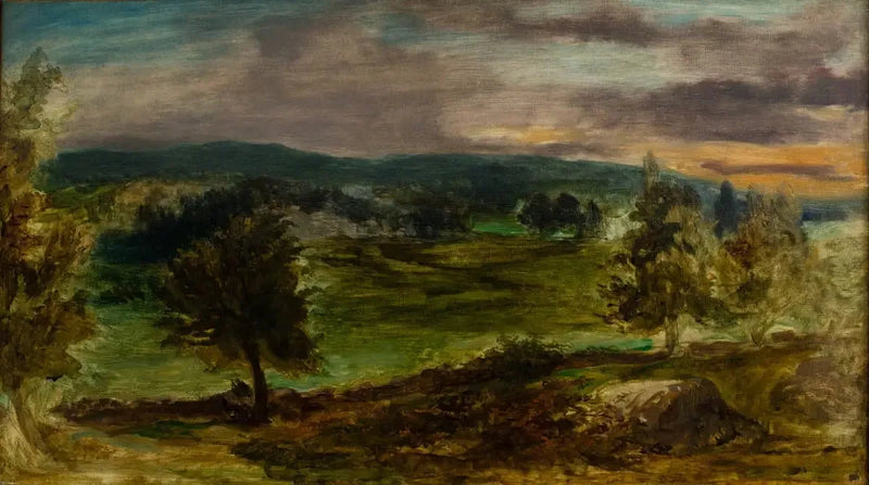 Paysage à Champrosay - Eugène Delacroix