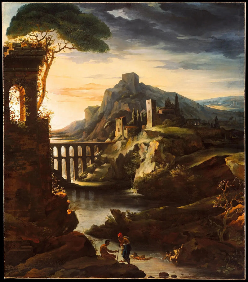 Paysage à l'aqueduc dit Le Soir - Théodore Géricault