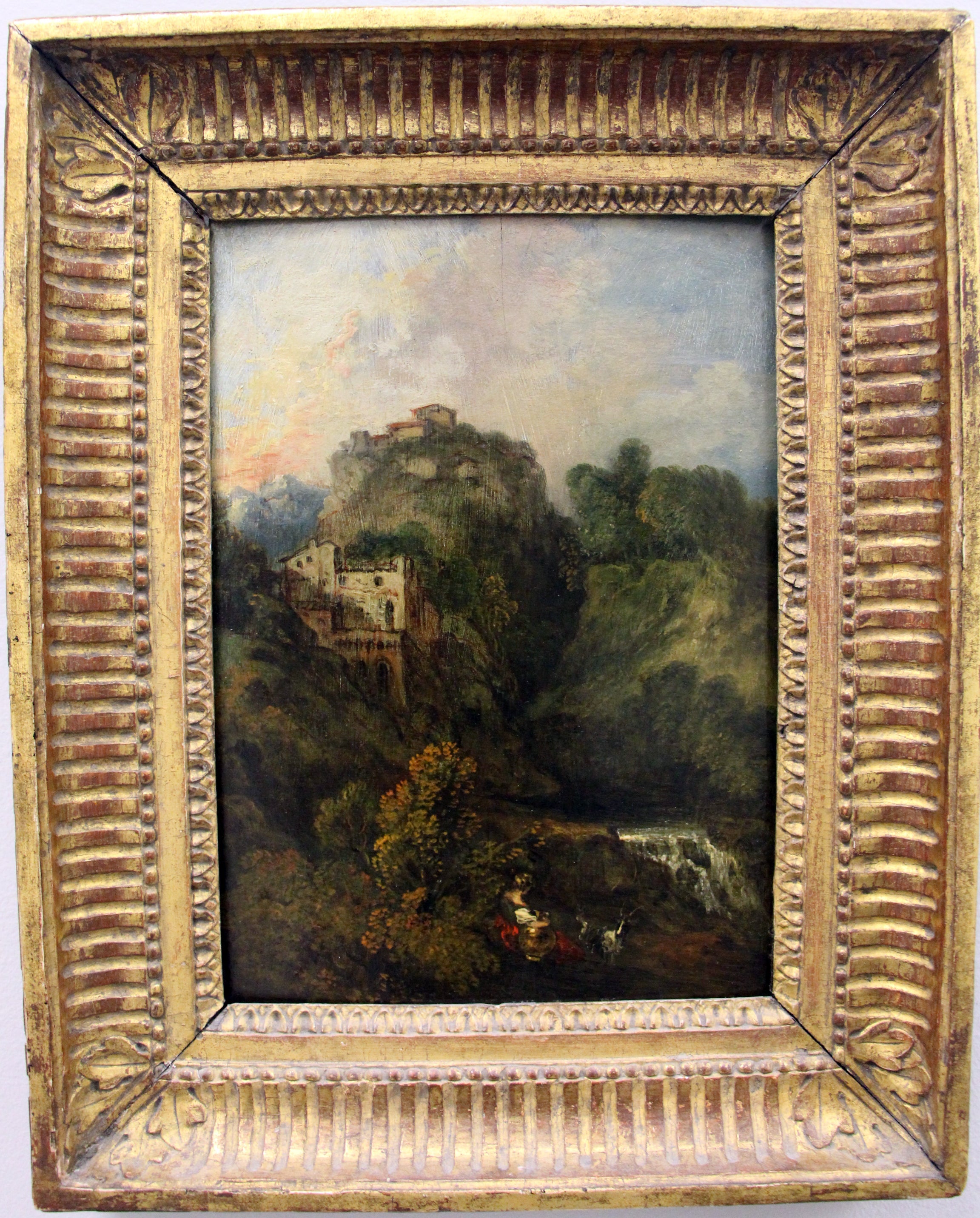 Paysage à la chèvre - Antoine Watteau - Alpha Reproduction