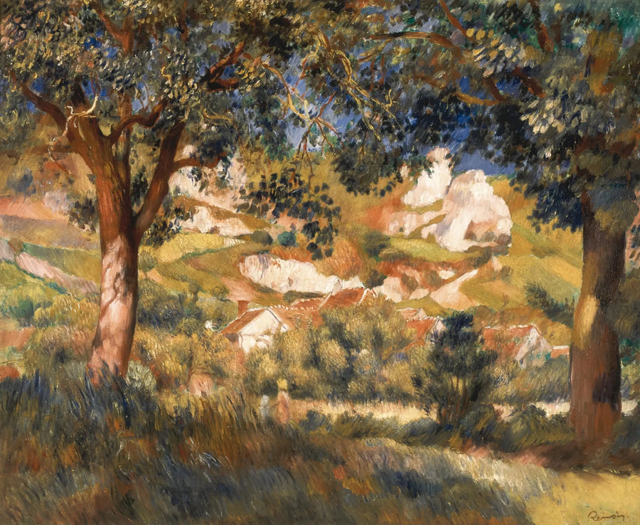 Paysage à La Roche-Guyon - Pierre-Auguste Renoir