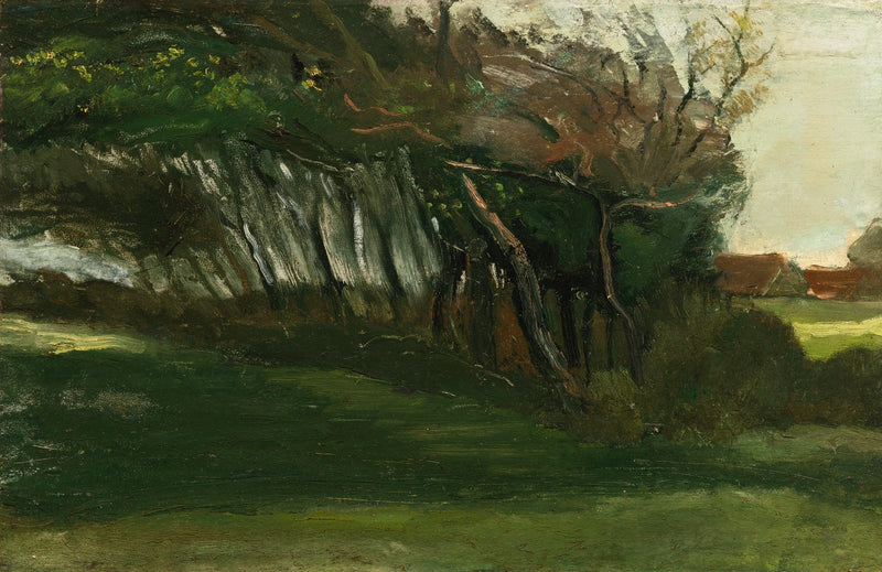Paysage avec des arbres courbés par le vent, F196 – Van Gogh