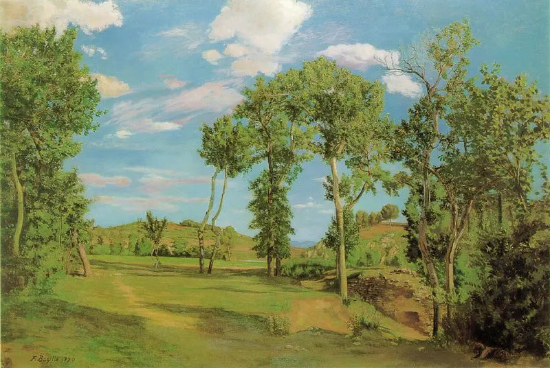 Paysage au bord du Lez - Frédéric Bazille
