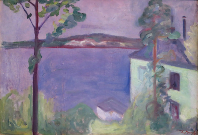 Paysage au clair de lune - Edvard Munch
