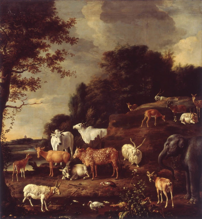 Paysage aux animaux exotiques - Melchior de Hondecoeter
