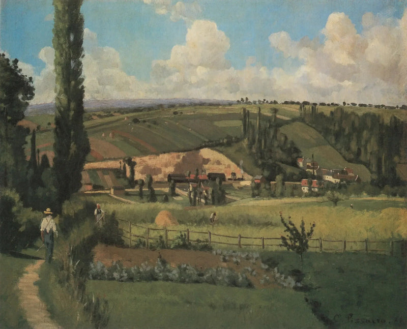 Paysage aux Pâtis, Pontoise - Camille Pissarro