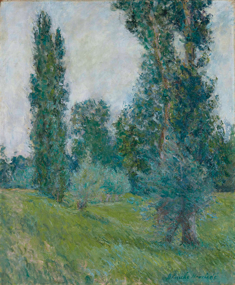 Paysage aux peupliers à Giverny - Blanche Hoschedé Monet