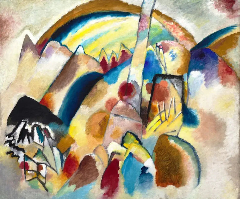 Paysage aux taches rouges, n° 2 - Vassily Kandinsky