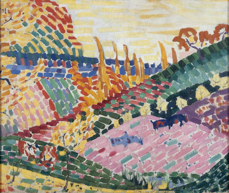 Paysage aux vaches - Robert Delaunay