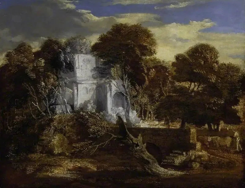 Paysage avec berger et vaches traversant un pont - Thomas Gainsborough