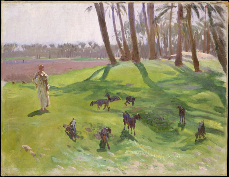 Paysage avec chevrier - John Singer Sargent