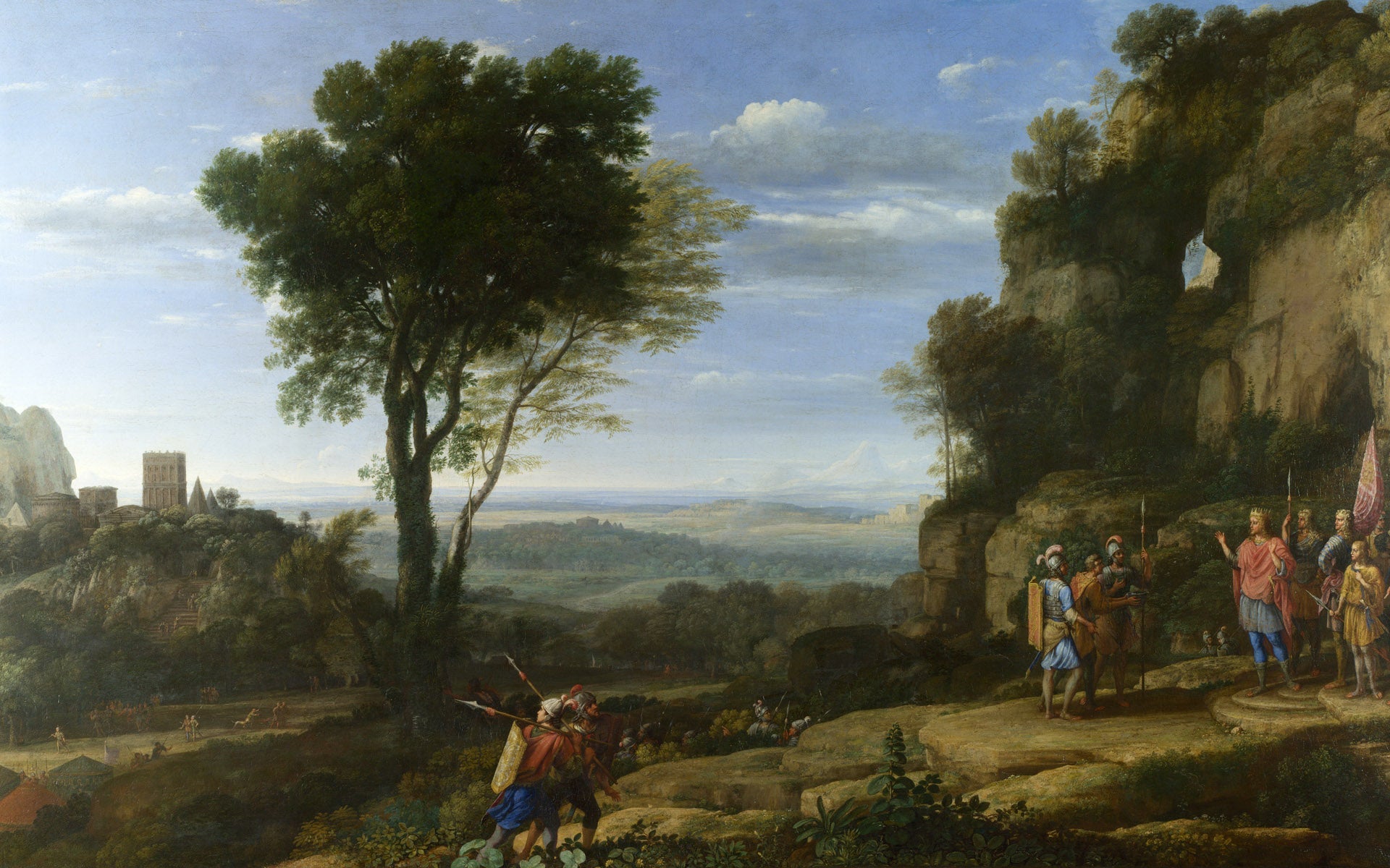 Paysage avec David à la grotte d'Adullam - Claude Lorrain