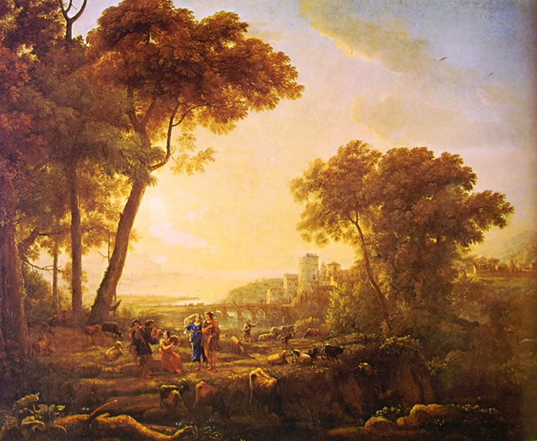Paysage avec des bergers musiciens - Claude Lorrain