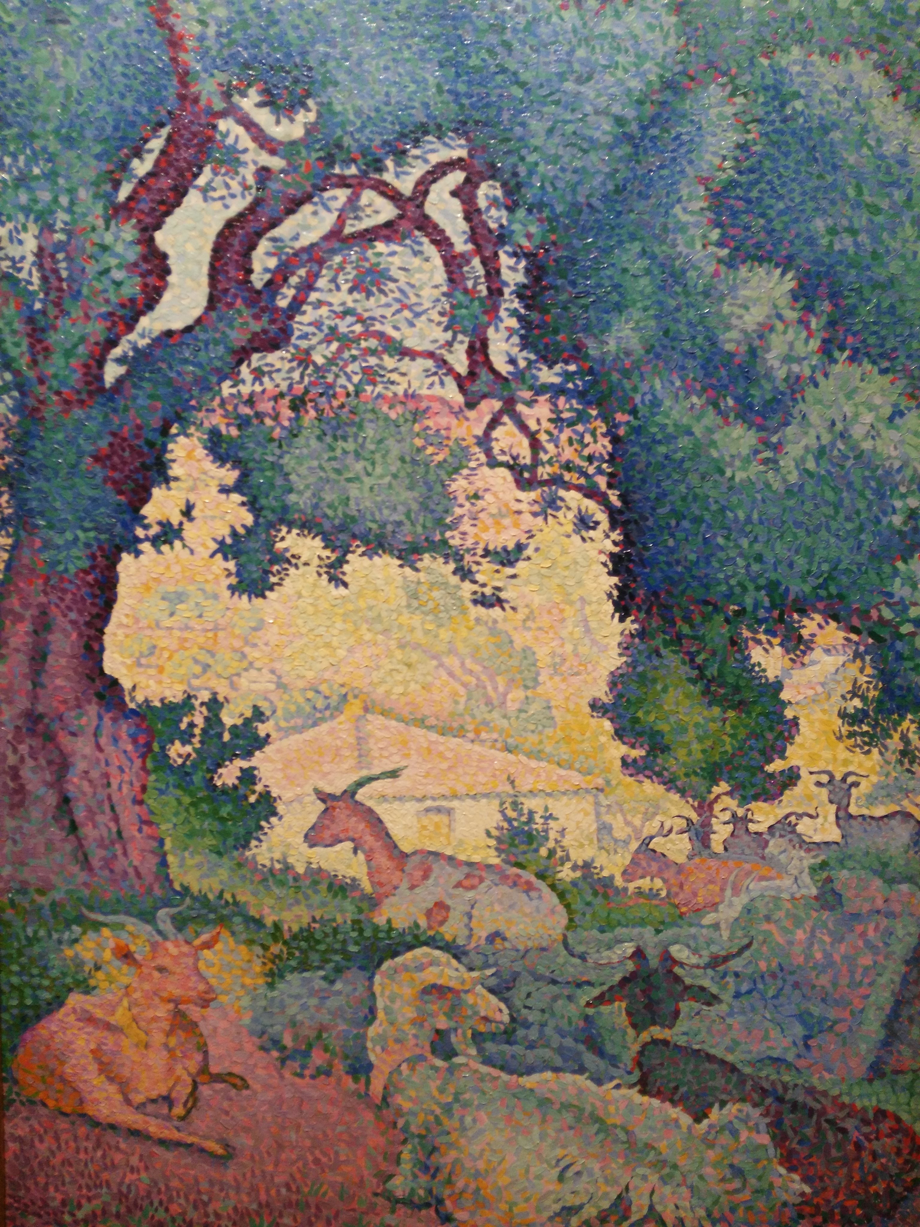 Paysage avec des chèvres - Henri-Edmond Cross