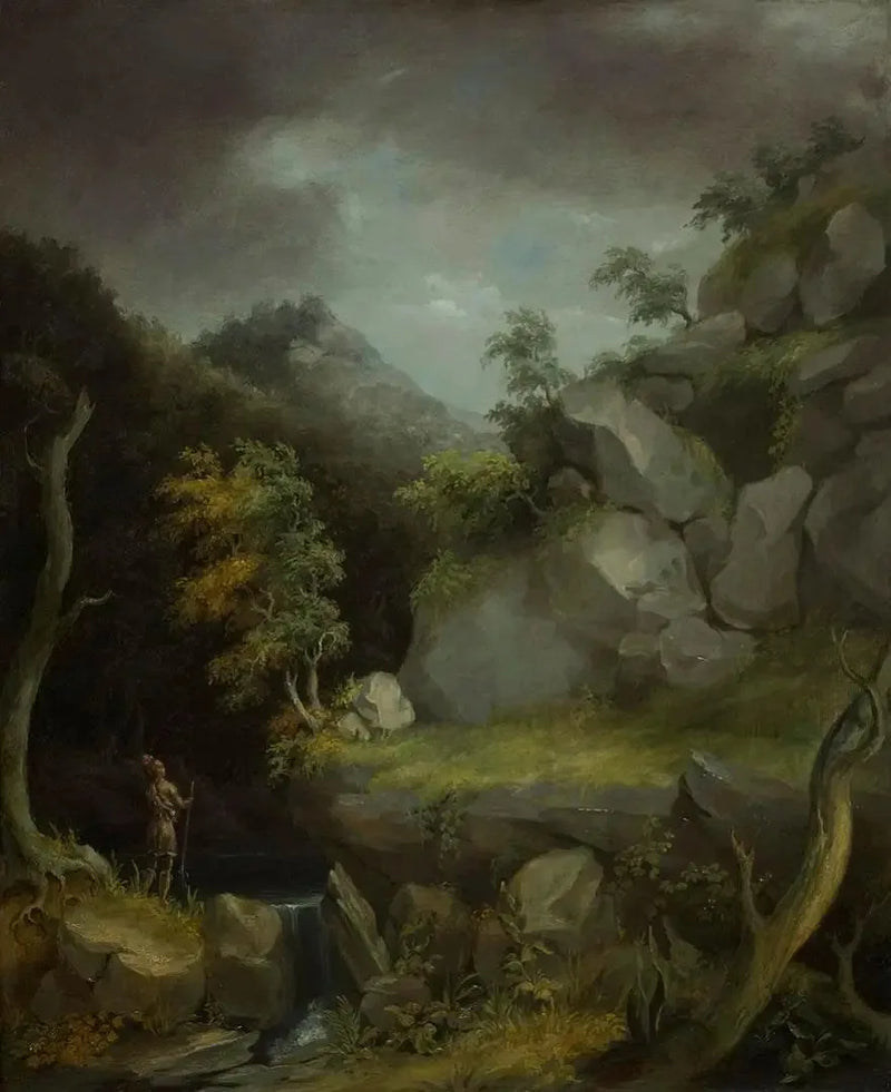 Paysage avec des Indiens - Thomas Cole