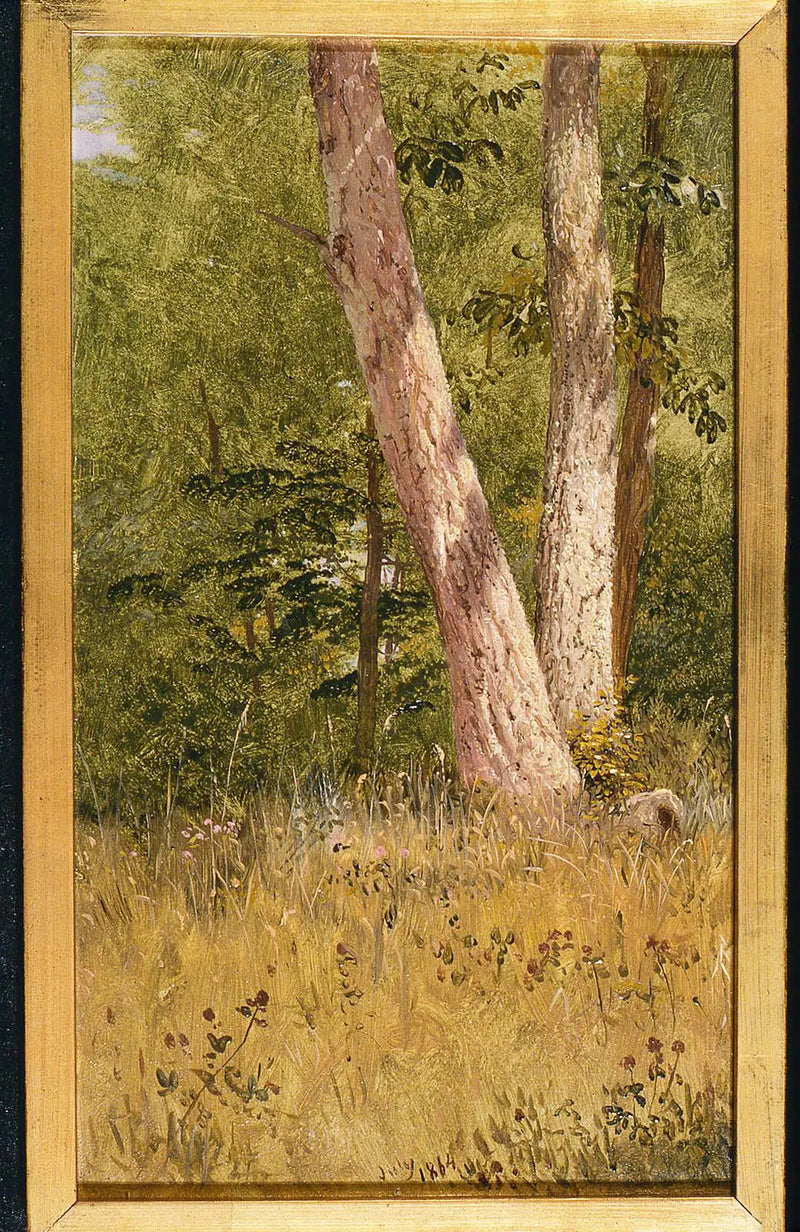 Paysage avec deux arbres - Frederic Edwin Church