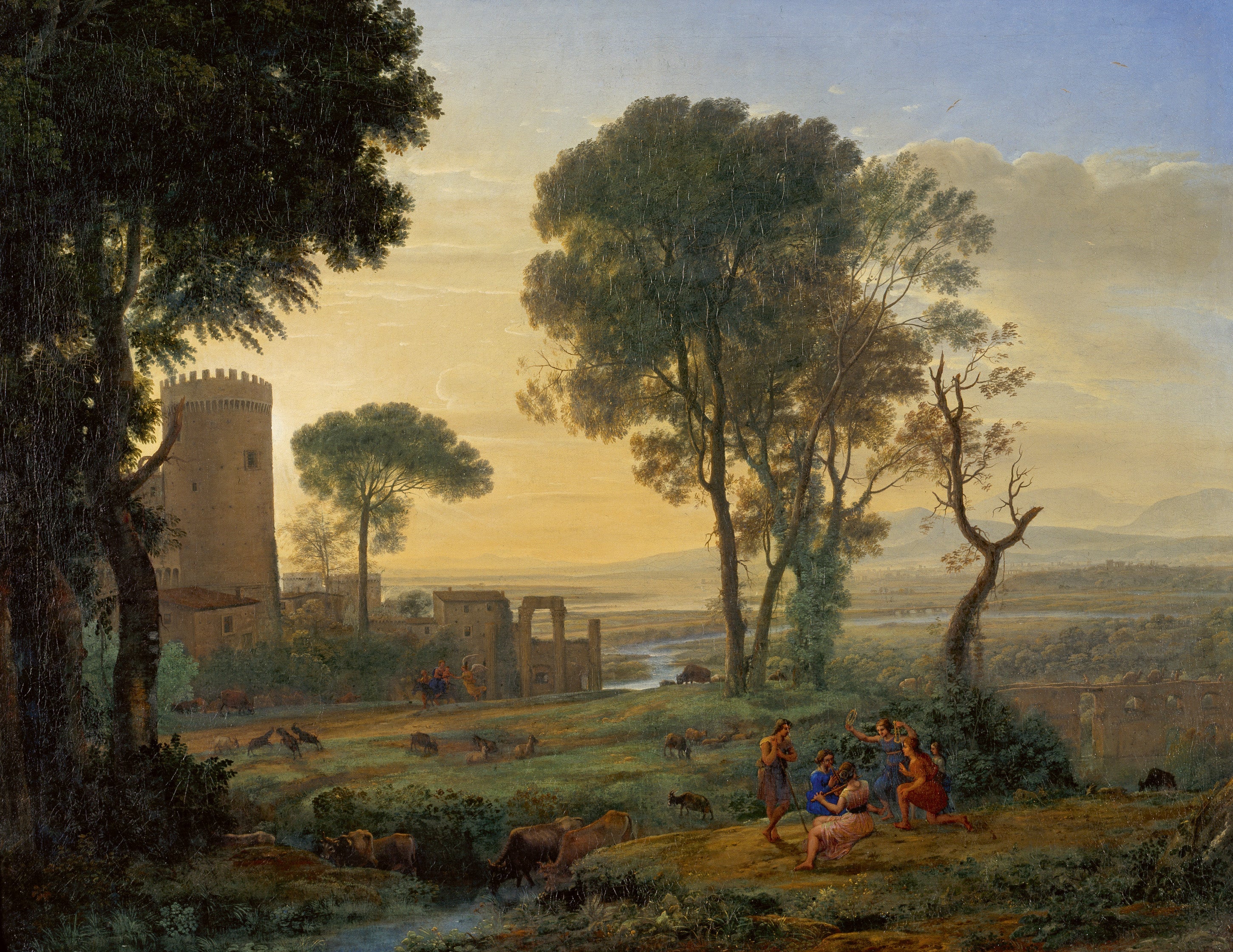Paysage avec la fuite en Égypte - Claude Lorrain