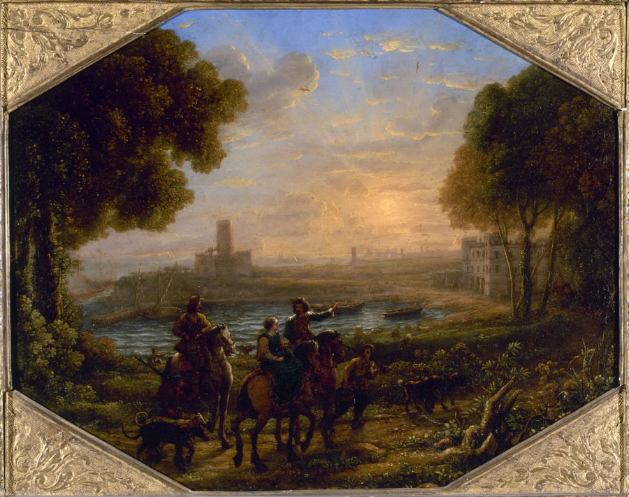 Paysage avec le port de Santa Marinella - Claude Lorrain