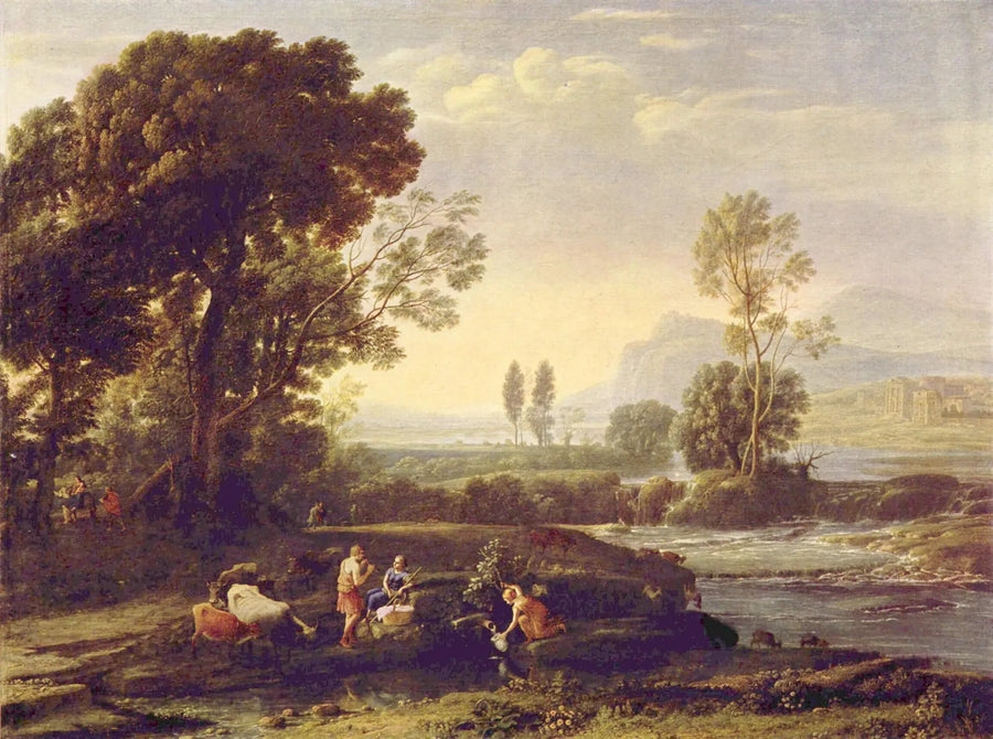 Paysage avec le repos pendant la fuite en Egypte - Claude Lorrain