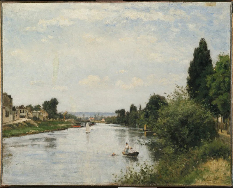 Paysage avec rivière - Stanislas Lépine