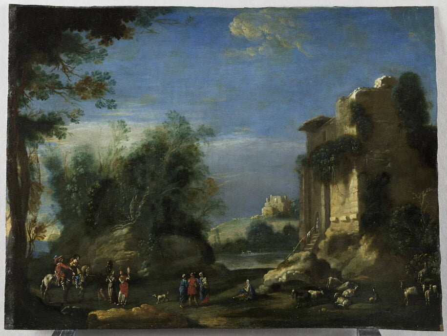 Paysage avec ruines - Napoletano, Filippo (Filippo d'Angeli, dit)