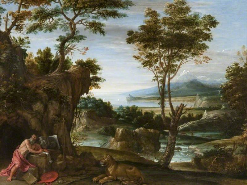 Paysage avec Saint Jérôme - Domenichino
