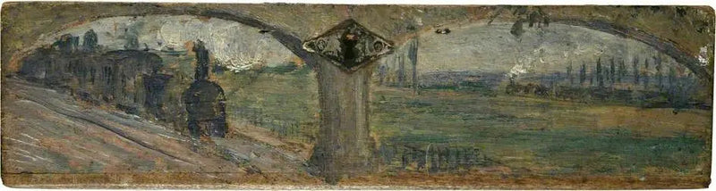 Paysage avec trains à vapeur - Camille Pissarro