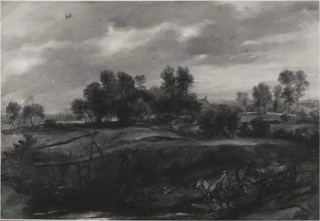 Paysage avec une calèche - Peter Paul Rubens