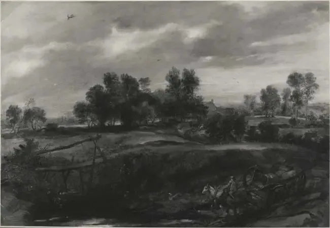 Paysage avec une calèche - Peter Paul Rubens