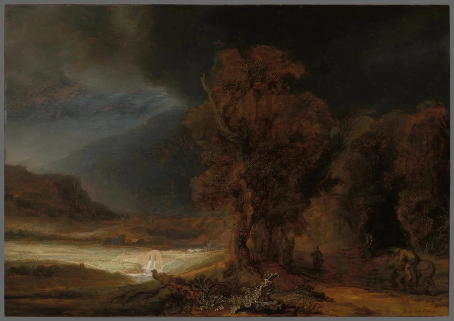 Paysage avec la parabole du Bon Samaritain – Rembrandt