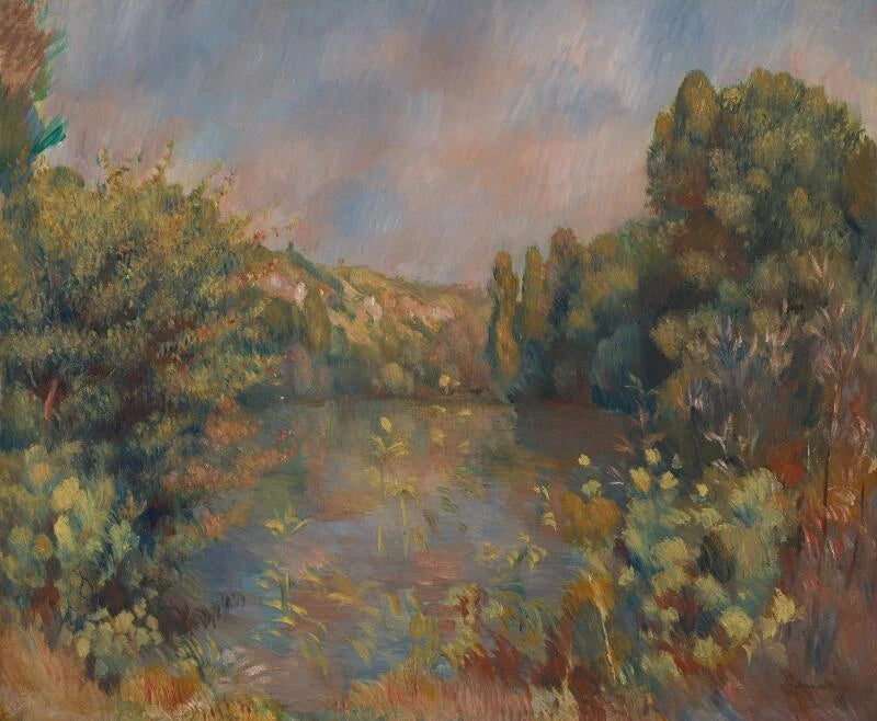 Paysage au bord du lac, vers 1889 – Pierre-Auguste Renoir