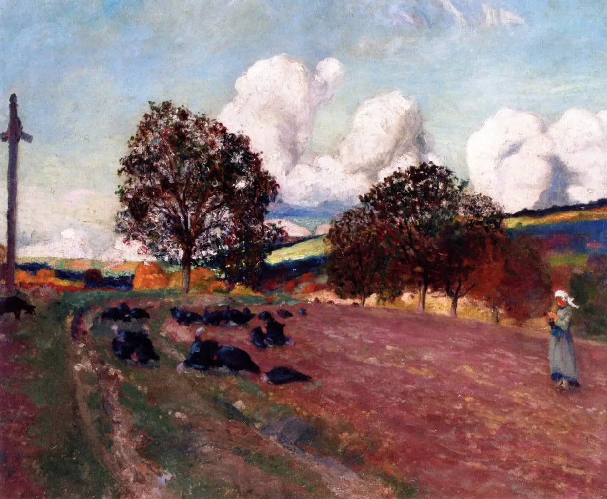 Paysage breton - Robert Delaunay image 1 copie peinte à la main à l’huile
