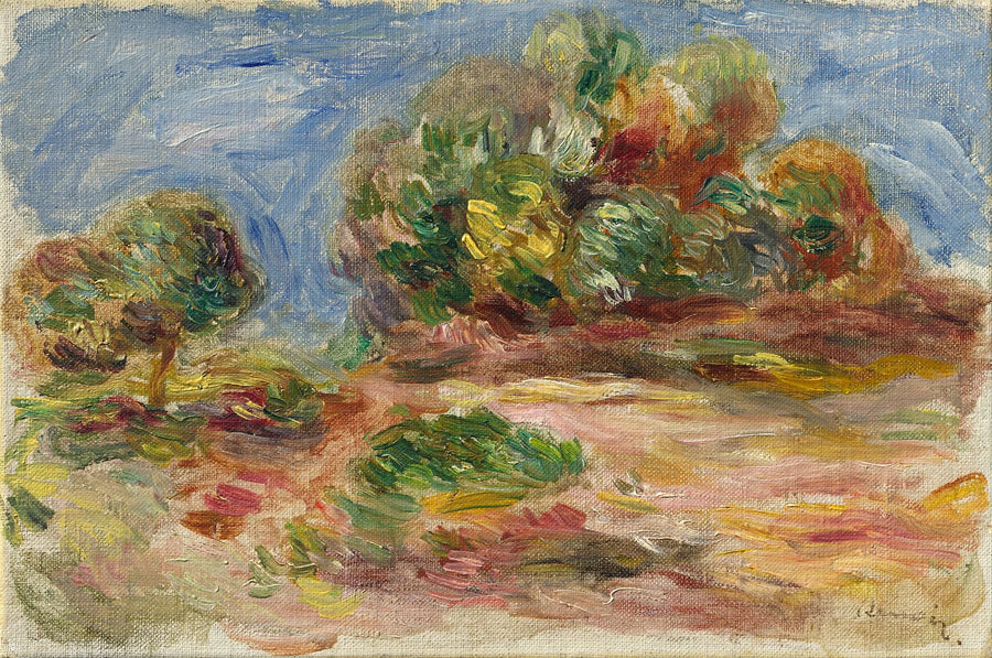 Paysage de Cagnes, vers 1900 (?) – Renoir