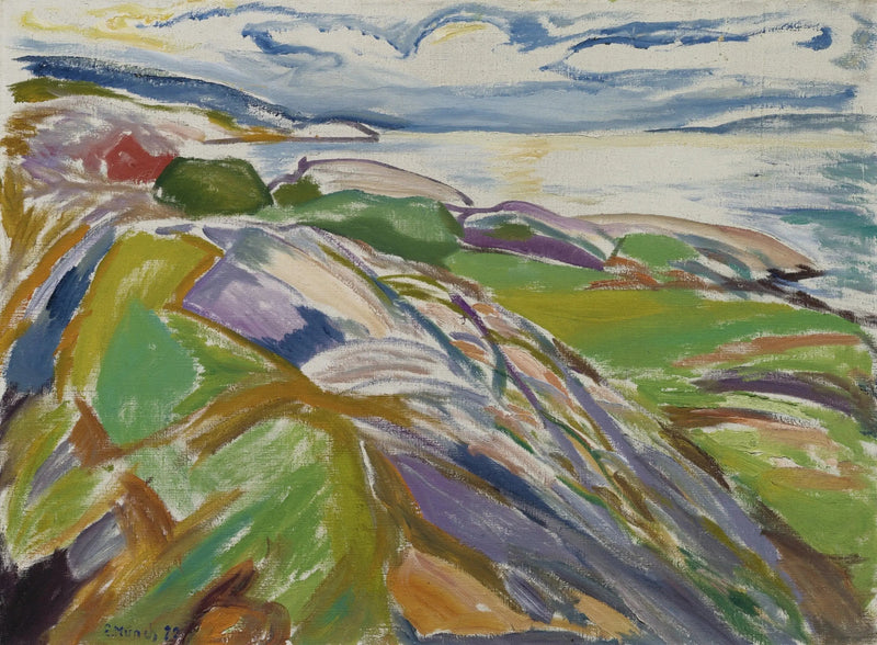 Paysage côtier de Hvitsten - Edvard Munch