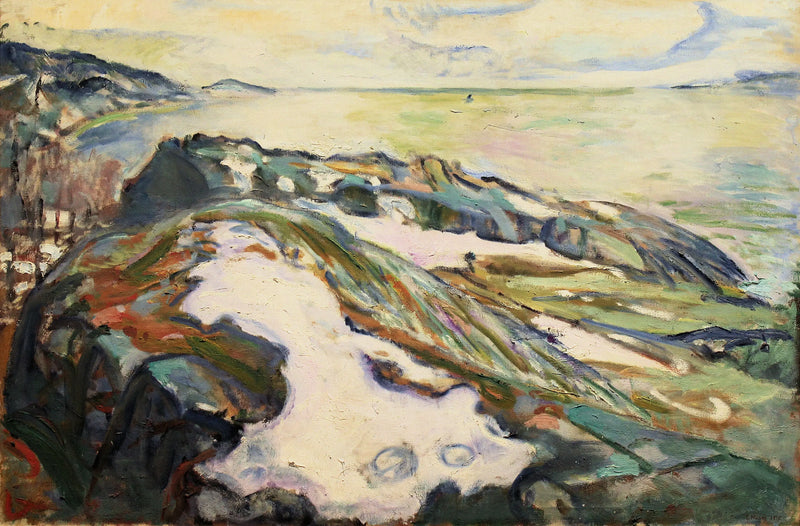 Paysage côtier de Hvitsten - Edvard Munch