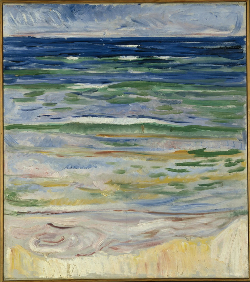 Paysage côtier de Warnemünde - Edvard Munch