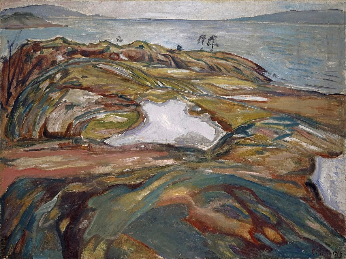 Paysage côtier - Edvard Munch