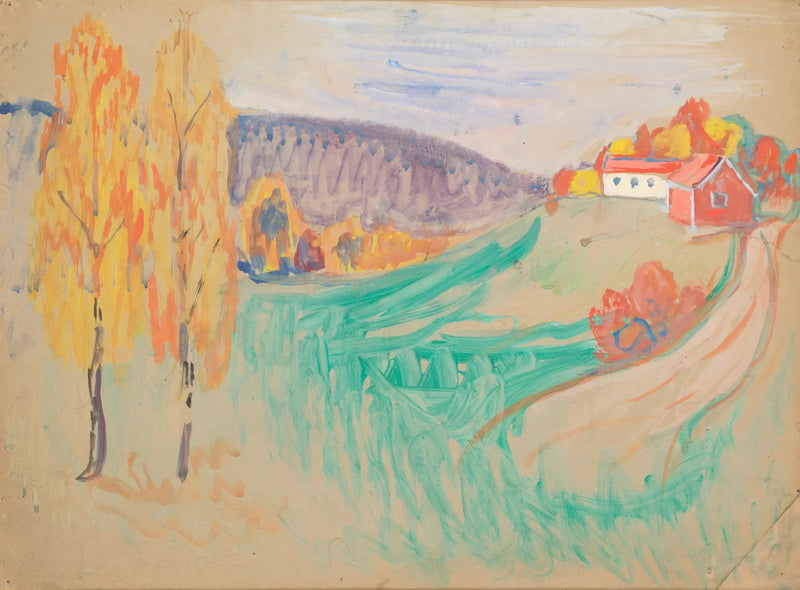 Paysage d'automne - Edvard Munch